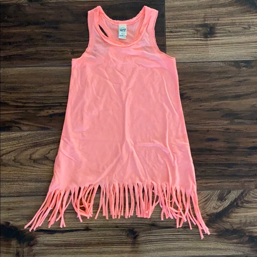 🔹4/$20🔹 Youth Racerback Fringed Bottom Tank NEW